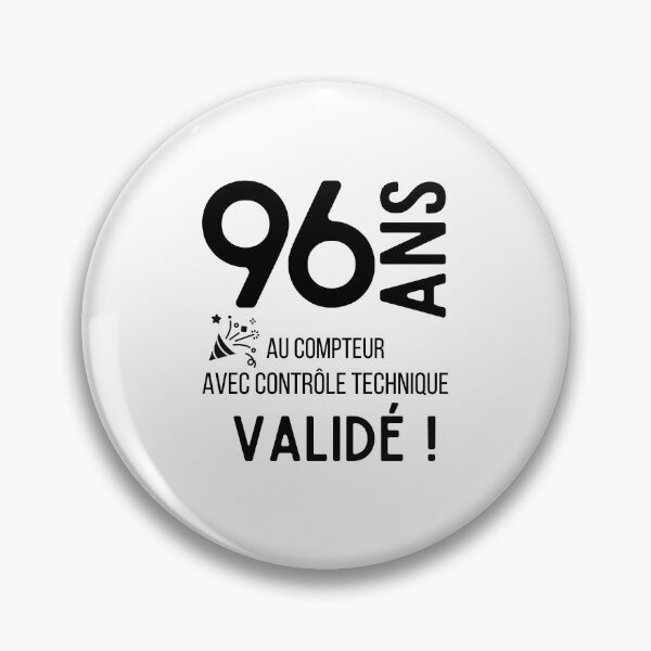 Item preview, 96 years old on the clock with validated technical control humor gift for birthday designed and sold by TeeJfm.