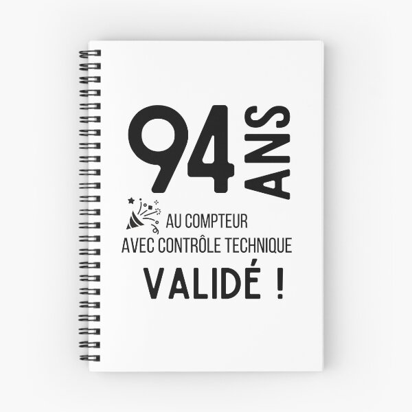 Item preview, 94 years old on the clock with validated technical control humor gift for birthday designed and sold by TeeJfm.