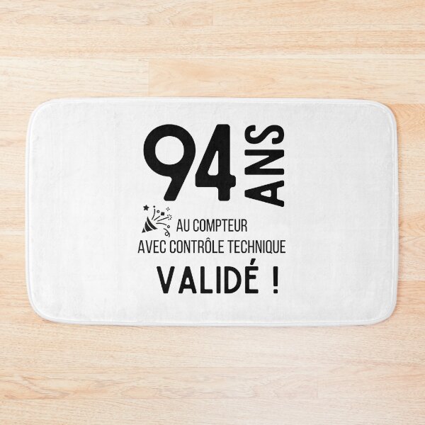 Item preview, 94 years old on the clock with validated technical control humor gift for birthday designed and sold by TeeJfm.