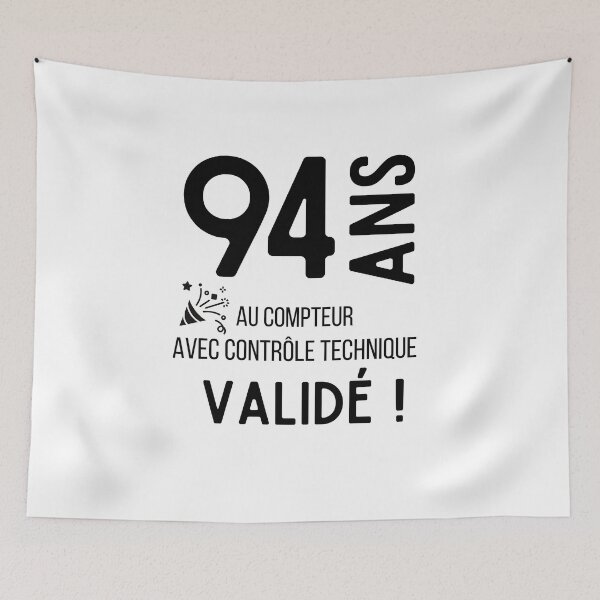 Item preview, 94 years old on the clock with validated technical control humor gift for birthday designed and sold by TeeJfm.