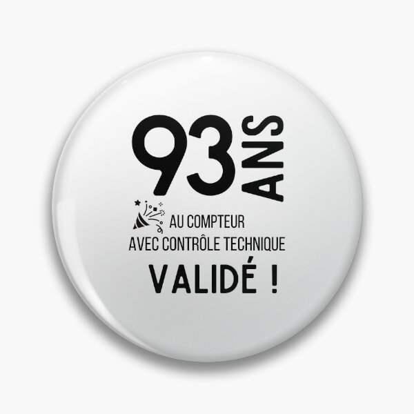 Item preview, 93 years old on the clock with validated technical control humor gift for birthday designed and sold by TeeJfm.