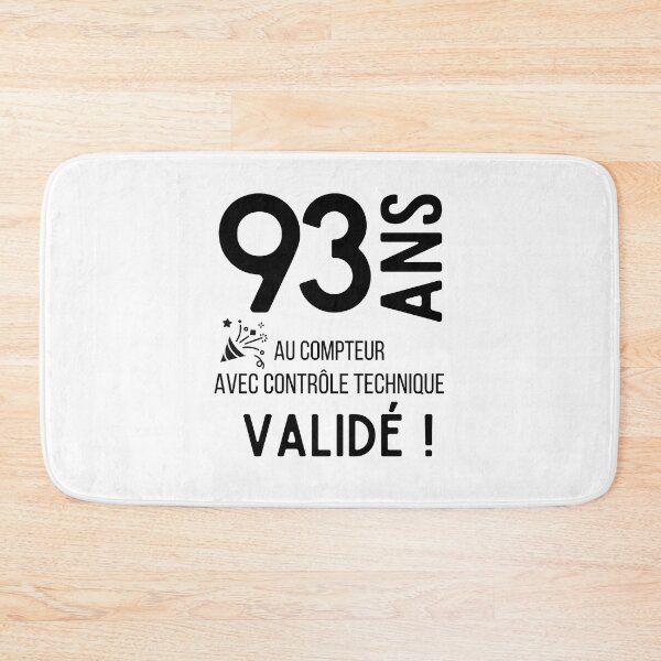 Item preview, 93 years old on the clock with validated technical control humor gift for birthday designed and sold by TeeJfm.