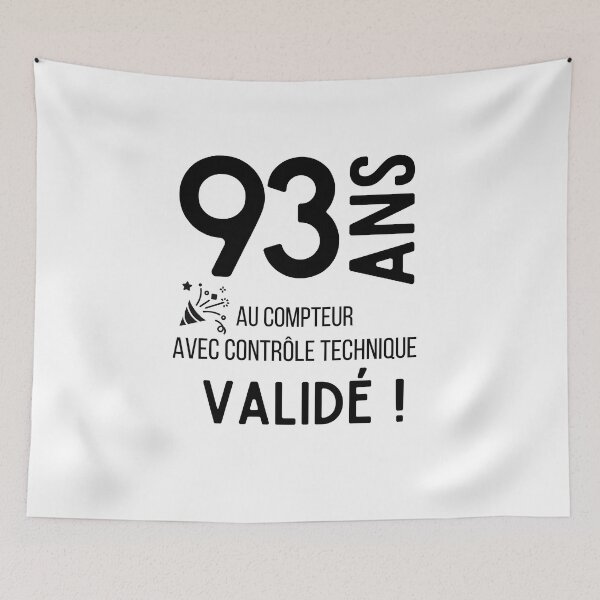 Item preview, 93 years old on the clock with validated technical control humor gift for birthday designed and sold by TeeJfm.