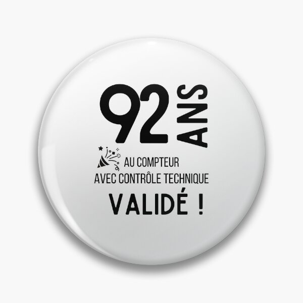 Item preview, 92 years on the clock with validated technical control humor gift for birthday designed and sold by TeeJfm.