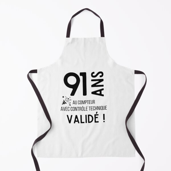 Item preview, 91 years old on the clock with validated technical control humor gift for birthday designed and sold by TeeJfm.