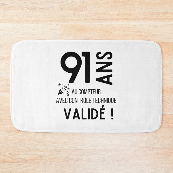 Item preview, 91 years old on the clock with validated technical control humor gift for birthday designed and sold by TeeJfm.