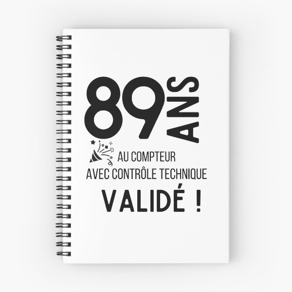 Item preview, 89 years old on the clock with validated technical control humor gift for birthday designed and sold by TeeJfm.