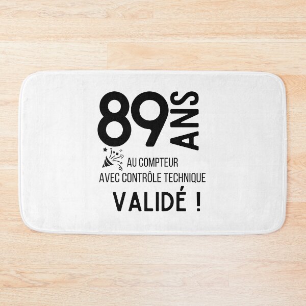 Item preview, 89 years old on the clock with validated technical control humor gift for birthday designed and sold by TeeJfm.