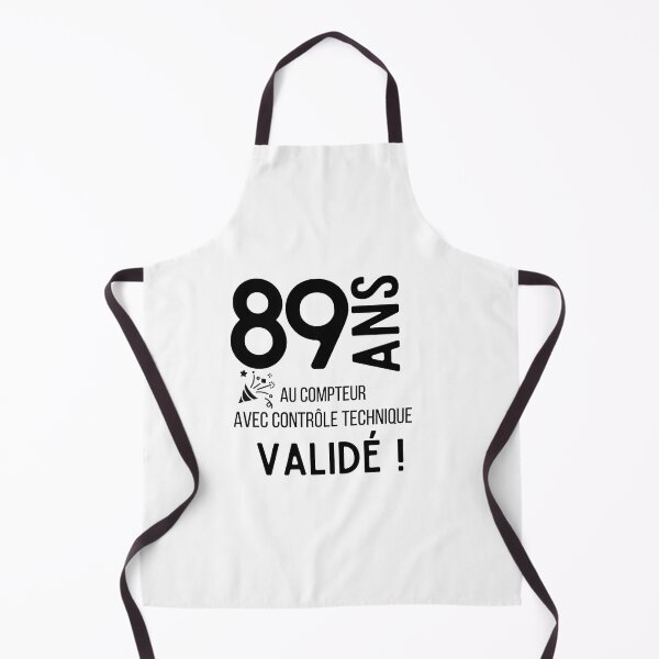 Item preview, 89 years old on the clock with validated technical control humor gift for birthday designed and sold by TeeJfm.