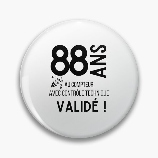 Item preview, 88 years old on the clock with validated technical control humor gift for birthday designed and sold by TeeJfm.