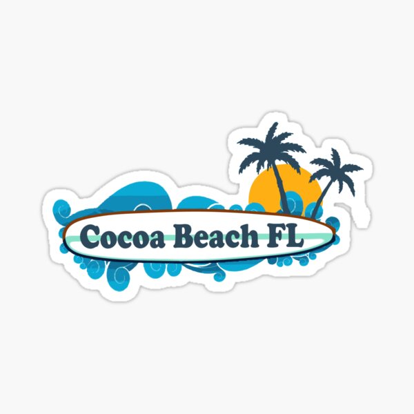 "Cocoa Beach." Sticker by ishore1 | Redbubble