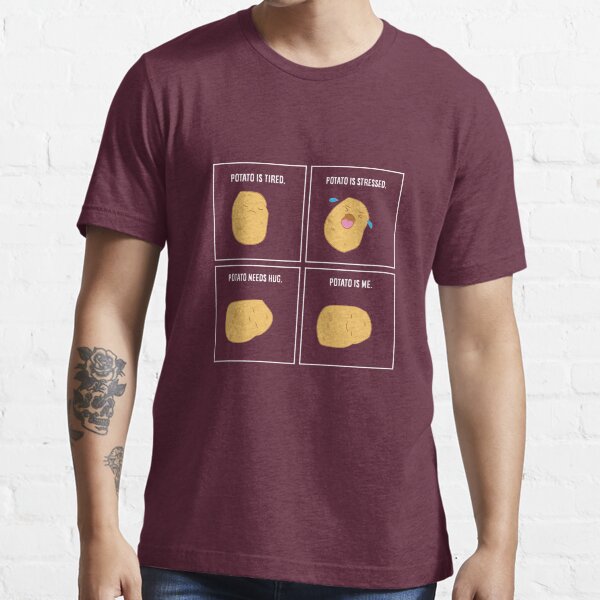 Funny Potato Meme Im A Potato Vegetarian Vegetable Essential T-Shirt
