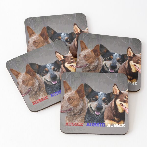 Item preview, BLUE and RED HEELERS, CATTLE DOGS designed and sold by Barbara Jean Photo Art And Design.
