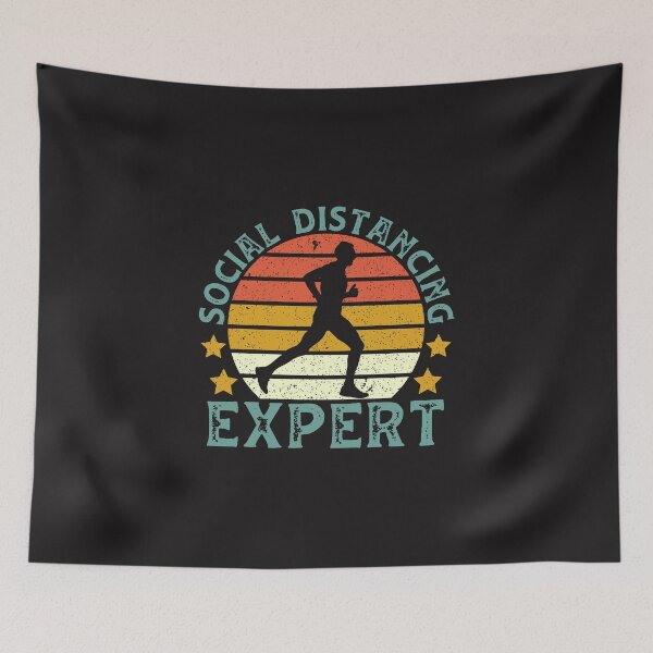 Item preview, Funny Running Social Distancing Expert designed and sold by DreamColor.