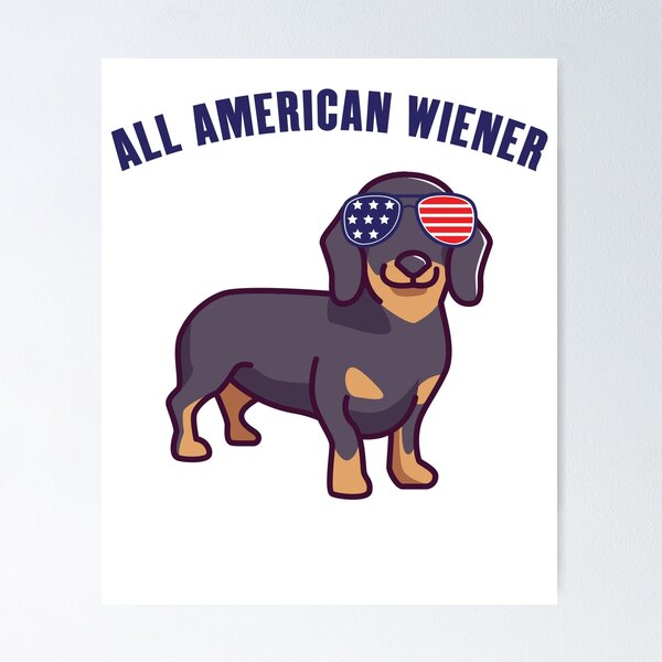 Item preview, All American Wiener - Dachhund - Weenie Dog - Patriotic designed and sold by RKasper.
