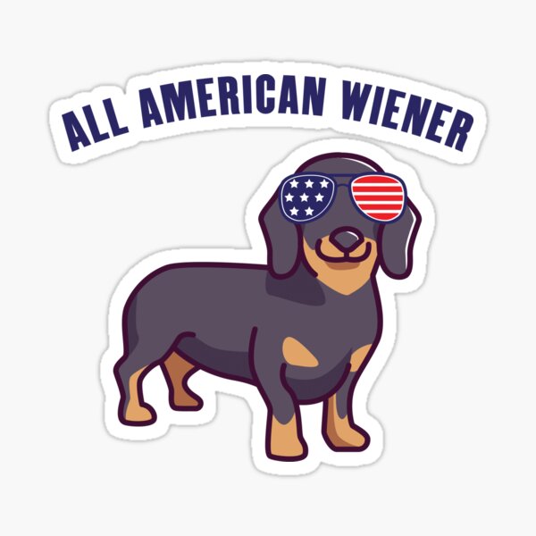 Item preview, All American Wiener - Dachhund - Weenie Dog - Patriotic designed and sold by RKasper.