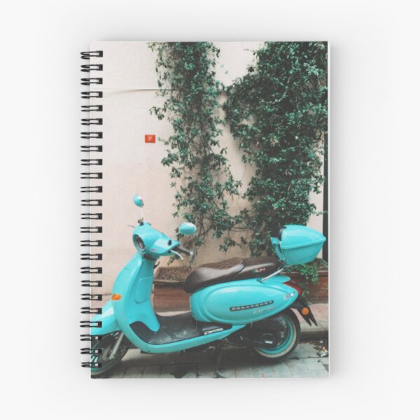 Item preview, Scooter Motorcycle Warm Photo Atmosphere Turquoise designed and sold by Nina Lybimova.