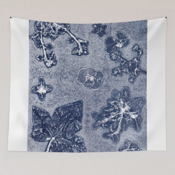 Item preview, Unedited Dark blue plant print  designed and sold by cam-llaguno.