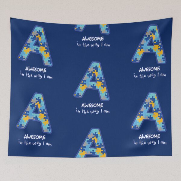 Item preview, World Autism Awareness, Awesome in the way I am, Different is beautiful. designed and sold by koonam.