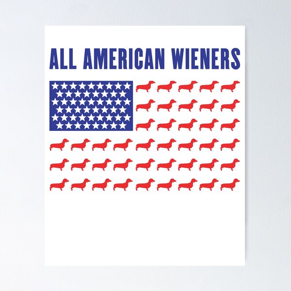 Item preview, All American Wiener - Dachhund - Weenie Dog - Patriotic designed and sold by RKasper.