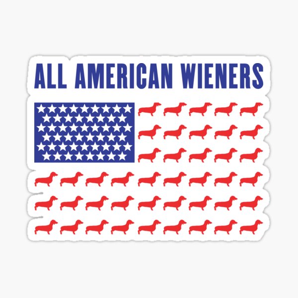 Item preview, All American Wiener - Dachhund - Weenie Dog - Patriotic designed and sold by RKasper.