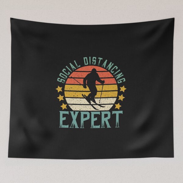 Item preview, Funny Ski Racer Social Distancing Expert designed and sold by DreamColor.