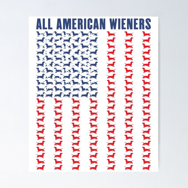 Item preview,  All American Wiener - Dachhund - Weenie Dog - Patriotic designed and sold by RKasper.