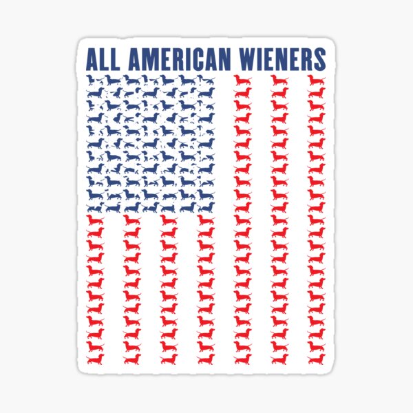 Item preview,  All American Wiener - Dachhund - Weenie Dog - Patriotic designed and sold by RKasper.