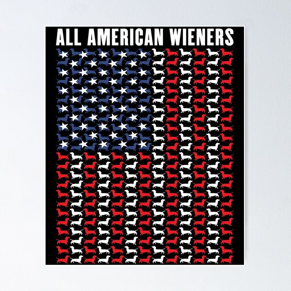 Item preview, All American Wiener - Dachhund - Weenie Dog - Patriotic designed and sold by RKasper.