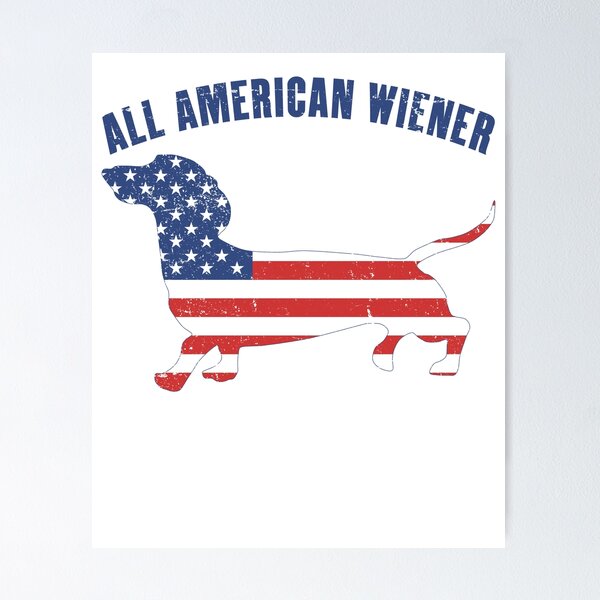 Item preview, All American Wiener - Dachhund - Weenie Dog - Patriotic designed and sold by RKasper.