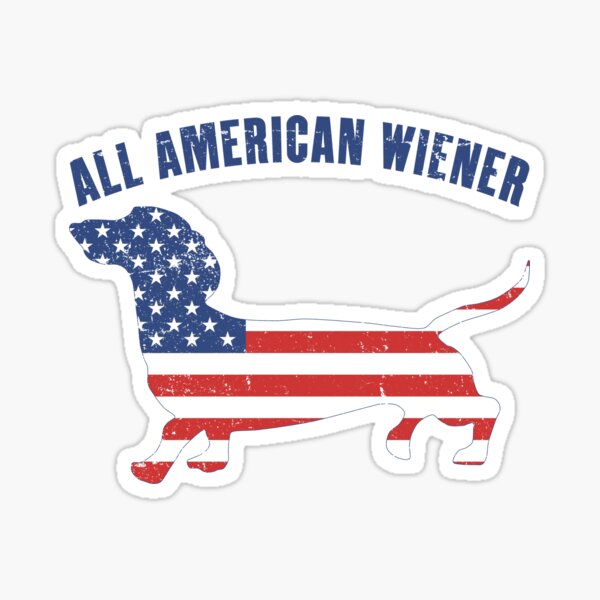 Item preview, All American Wiener - Dachhund - Weenie Dog - Patriotic designed and sold by RKasper.