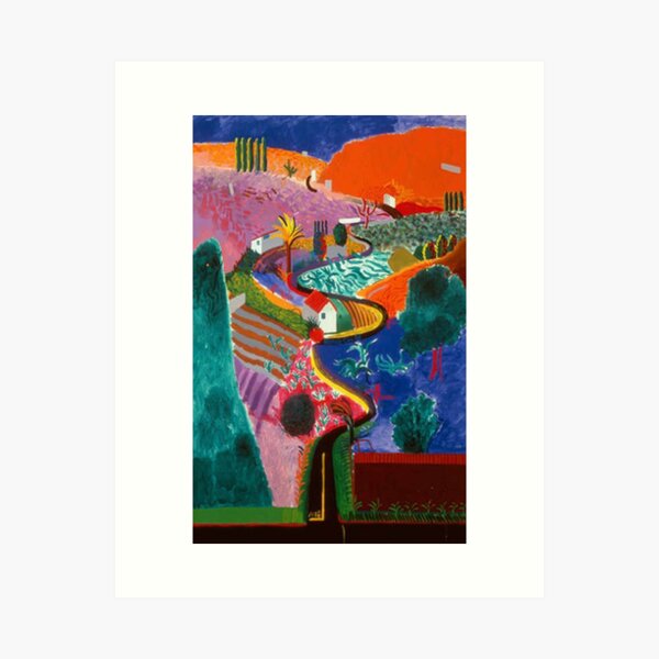 David Hockney Nichols Canyon Kunstdruck