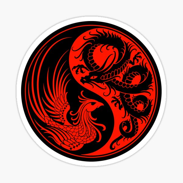 Vinilo para moto Dragón negro y rojo yin yang - Rotula2 Empresa de  rotulación y marketing en Madrid