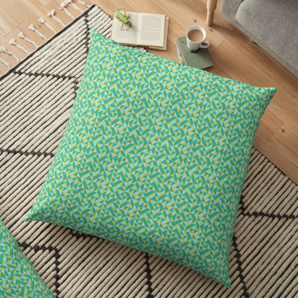 Triangle Green Floor Pillow