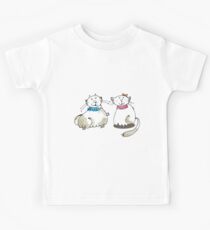 Male and female cat graphic Kids Tee