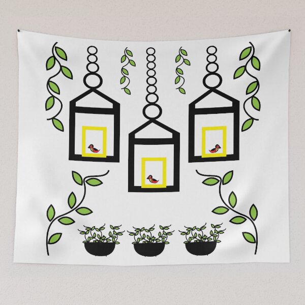 Item preview, Decorative Lantern Hanging Leaf Plant Pots  designed and sold by Nisha Prabhu.