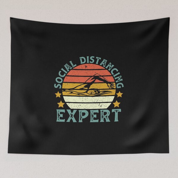 Item preview, Funny Swimming Social Distancing Expert designed and sold by DreamColor.