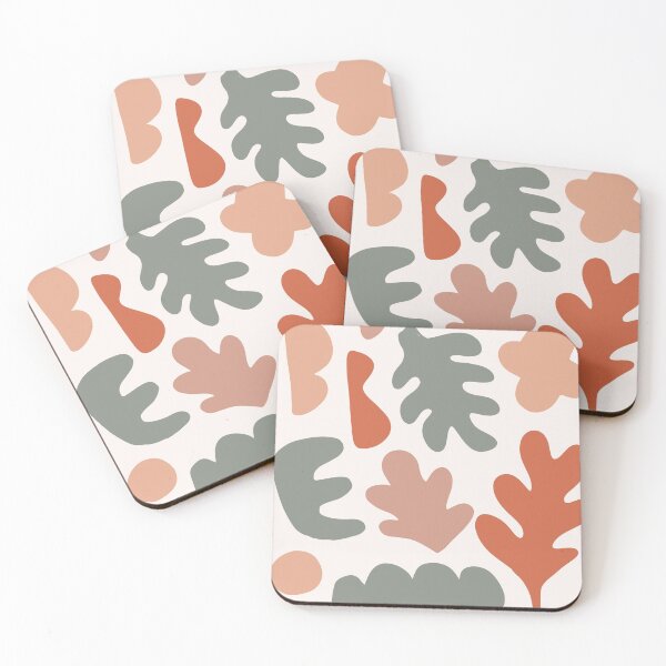 Item preview, Organic Shapes Abstract Pattern In Orange And Green designed and sold by ArunikaPrints.