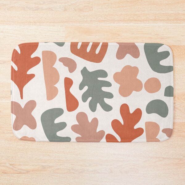 Item preview, Organic Shapes Abstract Pattern In Orange And Green designed and sold by ArunikaPrints.