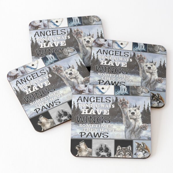Item preview, Snow Wolf Angels Have Paws-gigapixel designed and sold by Fufufuru.