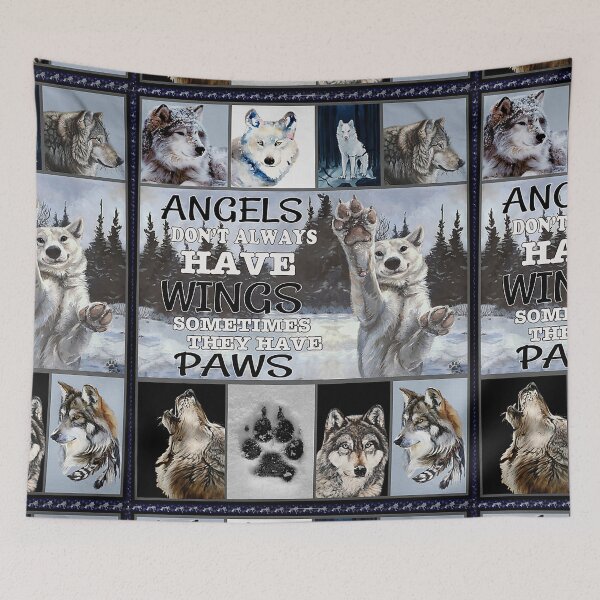 Item preview, Snow Wolf Angels Have Paws-gigapixel designed and sold by Fufufuru.
