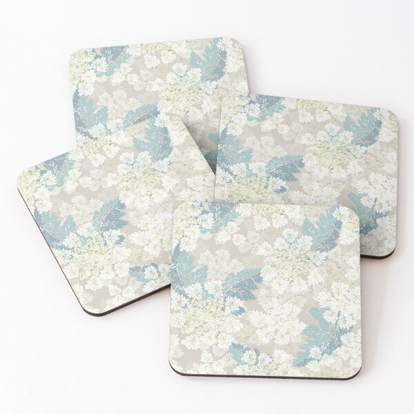 Item preview, Queen Annes Lace | Cream + Natural + Soft Teal designed and sold by L Diane Johnson.