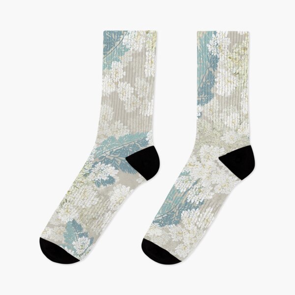 Item preview, Queen Annes Lace | Cream + Natural + Soft Teal designed and sold by L Diane Johnson.