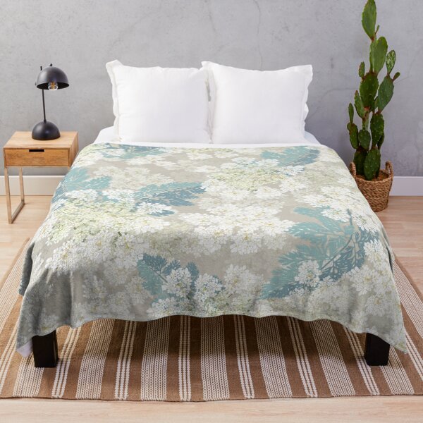 Item preview, Queen Annes Lace | Cream + Natural + Soft Teal designed and sold by L Diane Johnson.