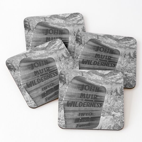 Item preview, John Muir Trail Sign (Black and White) designed and sold by KarebearsTees.