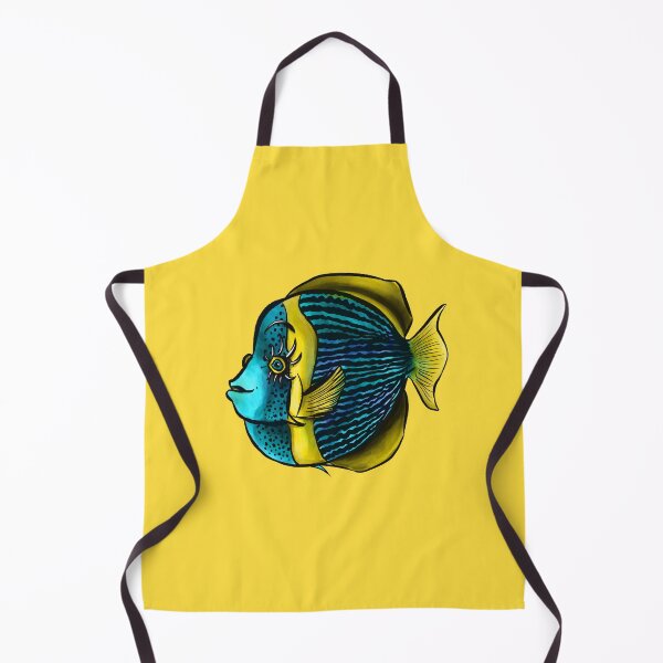 Artikelvorschau, Tropischer Fisch, Mit, Wimpern, In, Blau, Yellow entworfen und verkauft von Boriana Giormova.