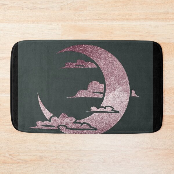 Item preview, Glittery Crescent Moon, pink designed and sold by RealMuslamic.