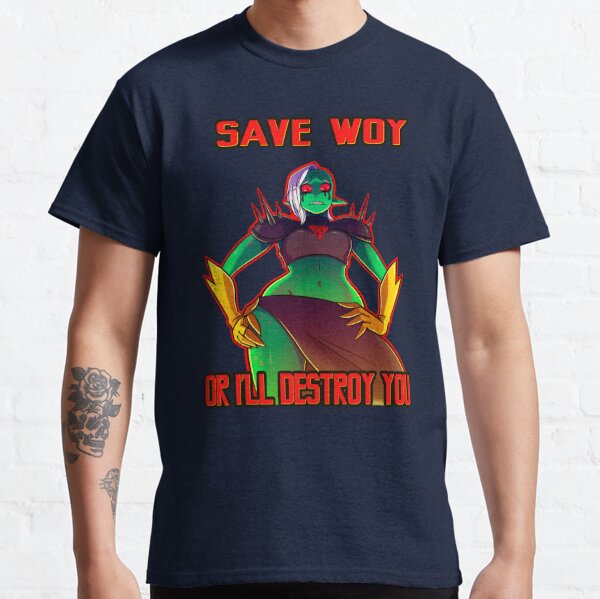 Graphic T-Shirt | The Bad Guy Wander Over Yonder Lord Dominator Woy by Miss - Black - Medium - Classic T-shirts - Full Front Graphic - Society6