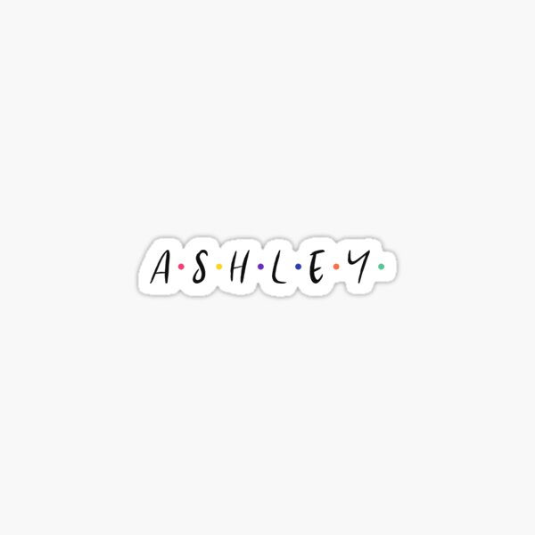 Nombre Ashley Pegatina