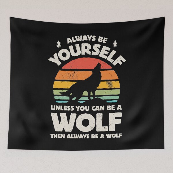 Item preview, Always Be Yourself Wolf Shirt for Men Women Boys Girls Kids Animal Lover Gifts designed and sold by LiqueGifts.